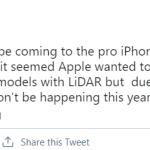 消息称LiDAR依然是iPhone 13 Pro系列专属