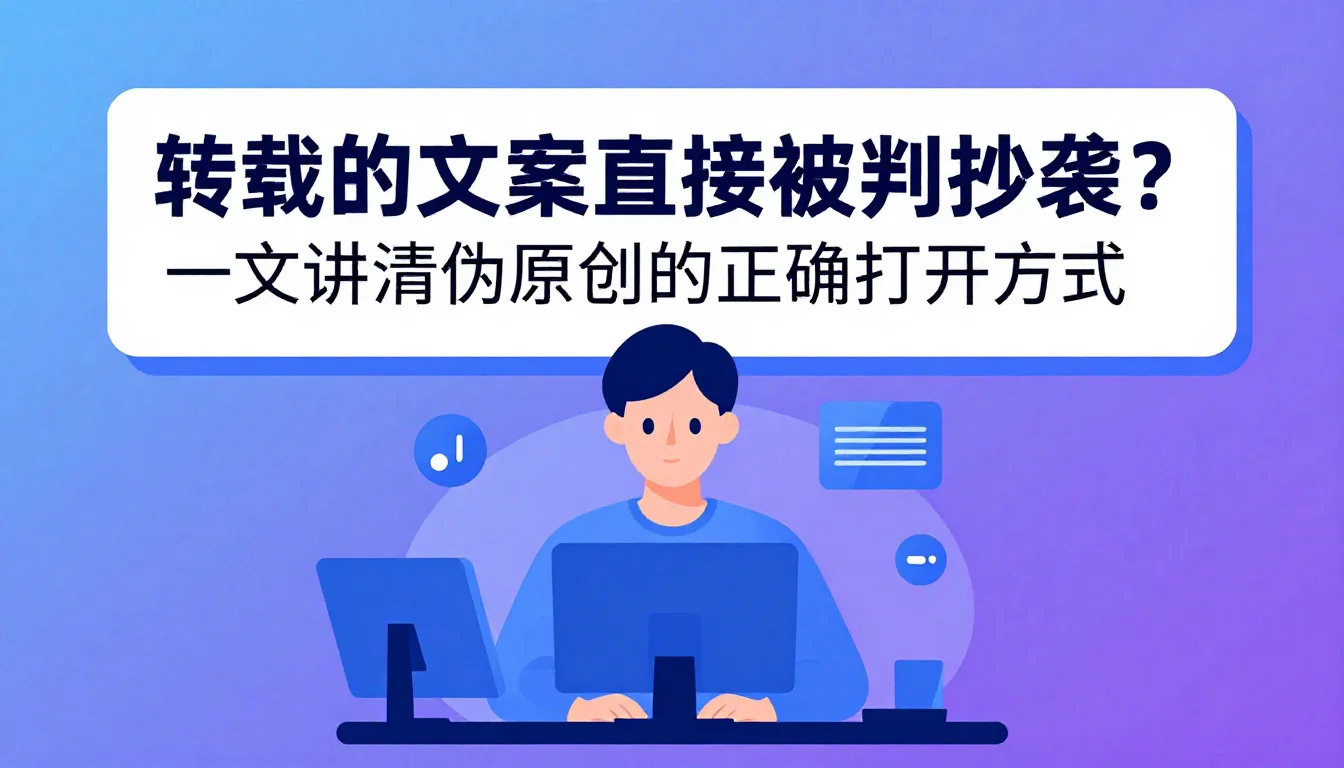 转载的文章直接发被判抄袭？一文讲清伪原创的正确打开方式